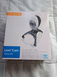 Web cam CREATIVE  con microfono separato.