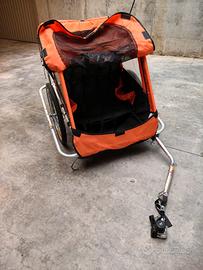 rimorchio porta bambini per bicicletta