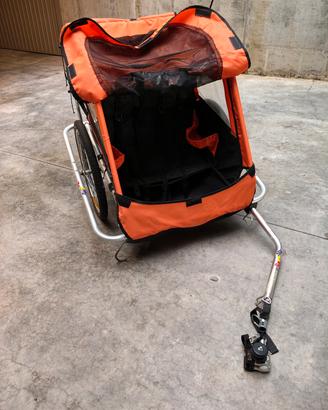 rimorchio porta bambini per bicicletta