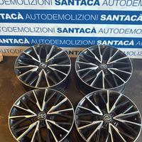 4 cerchi in lega Toyota CHR anno 2017 5 fori 104x1