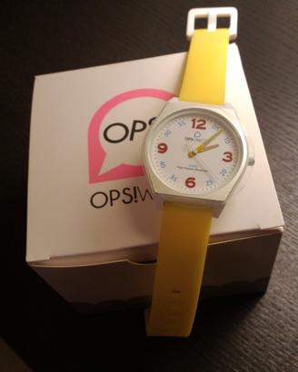 Orologio da polso OPS Giallo Nuovo, mai usato
