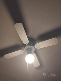 ventilatore a tetto con lampada 