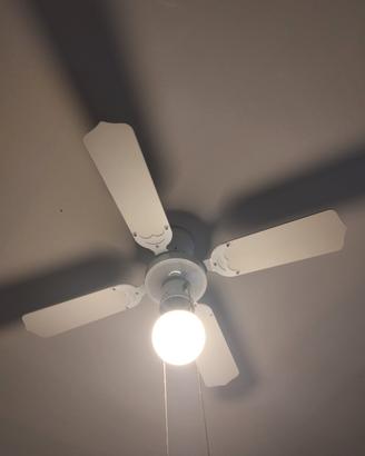 ventilatore a tetto con lampada 