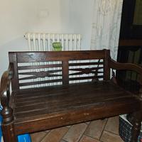 Divanetto in legno etnico