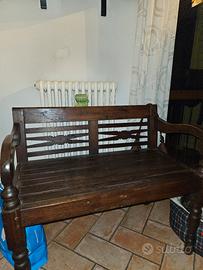 Divanetto in legno etnico