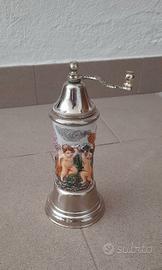 vecchio macinapepe in ceramica con carillon 