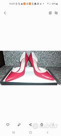 scarpe eleganti rosse in vera pelle 38