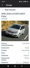 OPEL ZAFIRA 1900 DCTI 