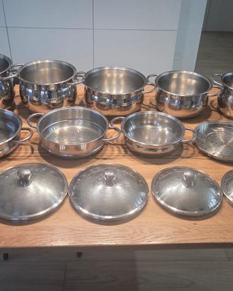 Set pentole 18/10 made in Italy
