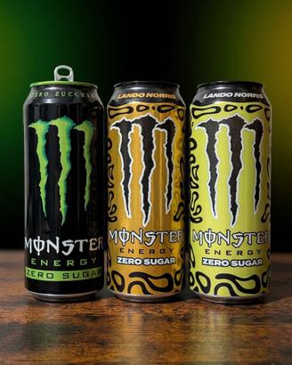 3 Lattine Monster Energy Collezione Lando Norris