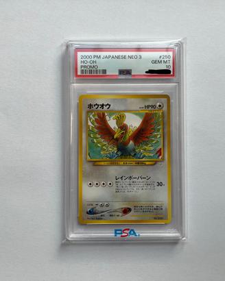 Carta Pokemon - Ho-Oh Promo #250 PSA 10 - Japanese