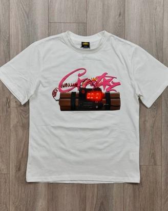 Corteiz T-Shirt Bianca Rosa Nuova Cartellino  S