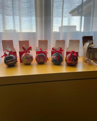 Palline Natale segnaposto Brandani