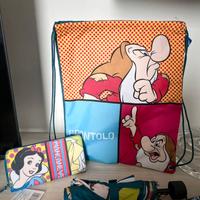 Set Disney: ombrello, portafoglio e sacca
