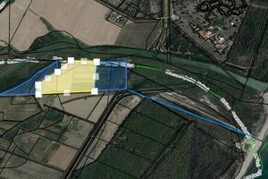 Bagnato dal fiume cavone e 800 m dal mare