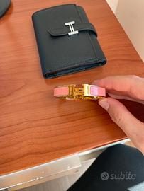 Bracciale Hermès Click H Rosa e Oro