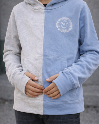 Felpa bicolore Abercrombie & Fitch ragazzo-a 12 an