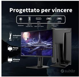 KTC MONITOR GAMING  24''  180HZ 1 ms  come nuovo