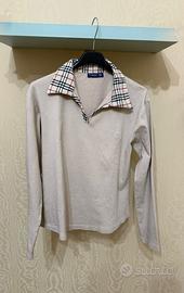 Burberry London Polo Manica  Lunga Donna S