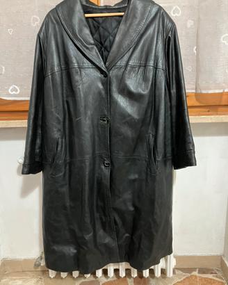 Giaccone in vera pelle da donna