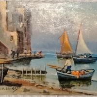 Trittico di Quadri ad olio su rame