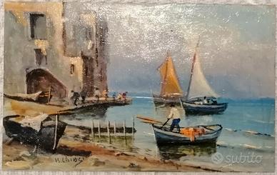 Trittico di Quadri ad olio su rame