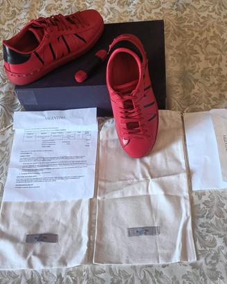 SCARPE VALENTINO LIMITED ERS UOMO NUM 41,ROSSE 