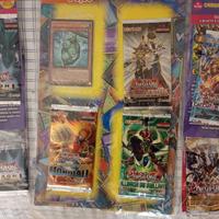 7 pacchetti di Yu-Gi-Oh sigillati+ 3 carte promo 