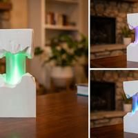 💡 Lampada 3D RGB “Cemento Spaccato” – Design Mode