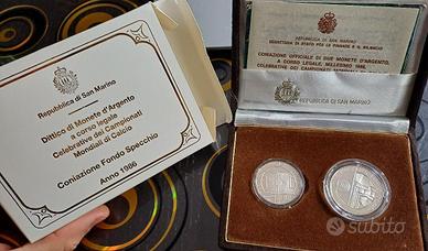 SAN MARINO DITTICO 1986 MONDIALI DI CALCIO MESSICO