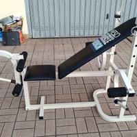 Panca regolabile multifunzione con rack