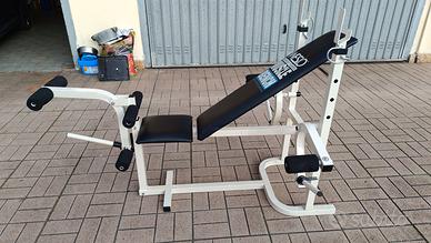 Panca regolabile multifunzione con rack