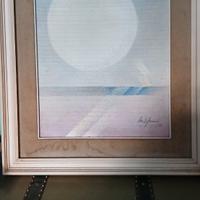 quadro disegnato su legno firmato