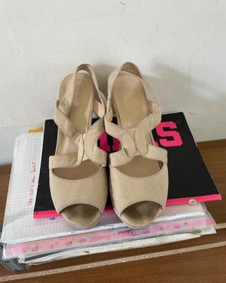 Sandali Nude Peep-Toe n. 41