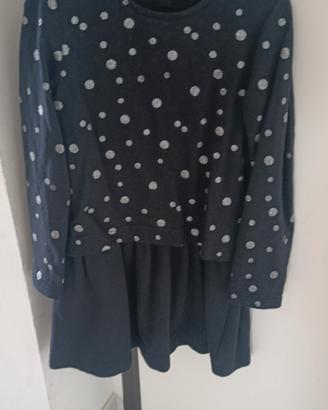 Abito in felpa Primigi a pois 7 anni (124 cm)