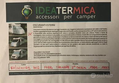 Camper copertura esterna