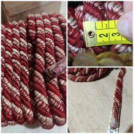 5 metri di cordone bordeaux 