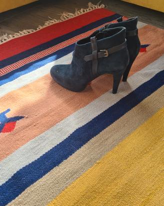 scarpe camoscio blu