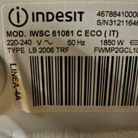Ricambi lavatrice Indesit 6kg