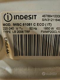 Ricambi lavatrice Indesit 6kg