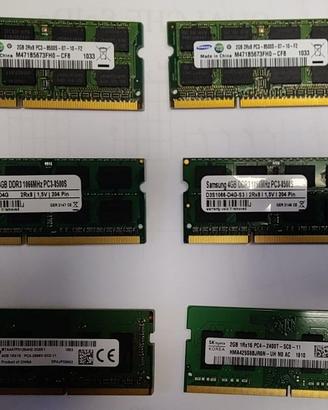 RAM  NOTEBOOK DDR3 / DDR 4