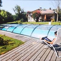 Copertura piscina trasparente 3.5x7.62m Alukov