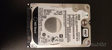 Hard Disk WD Black 500GB WD5000LPLX  2.5"
