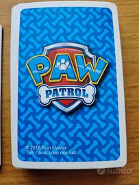 Gioco carte bambini Paw Patrol