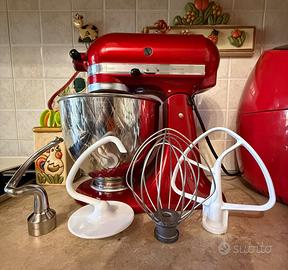 KitchenAid Artisan rossa + accessori completi