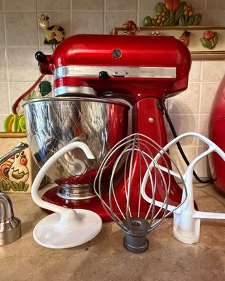 KitchenAid Artisan rossa + accessori completi
