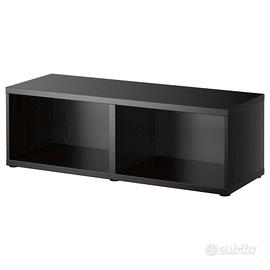 Due mobili neri Ikea Besta