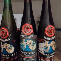 Vino 3 bottiglie 1966 pantelleria epoca collezione