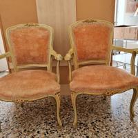 Poltroncine coppia in stile veneziano