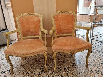 Poltroncine coppia in stile veneziano